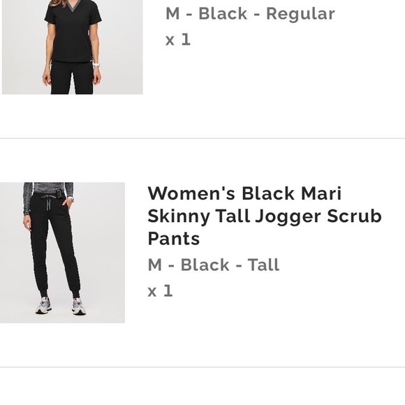 Medium Tall FIGS joggers black - Picture 4 of 4